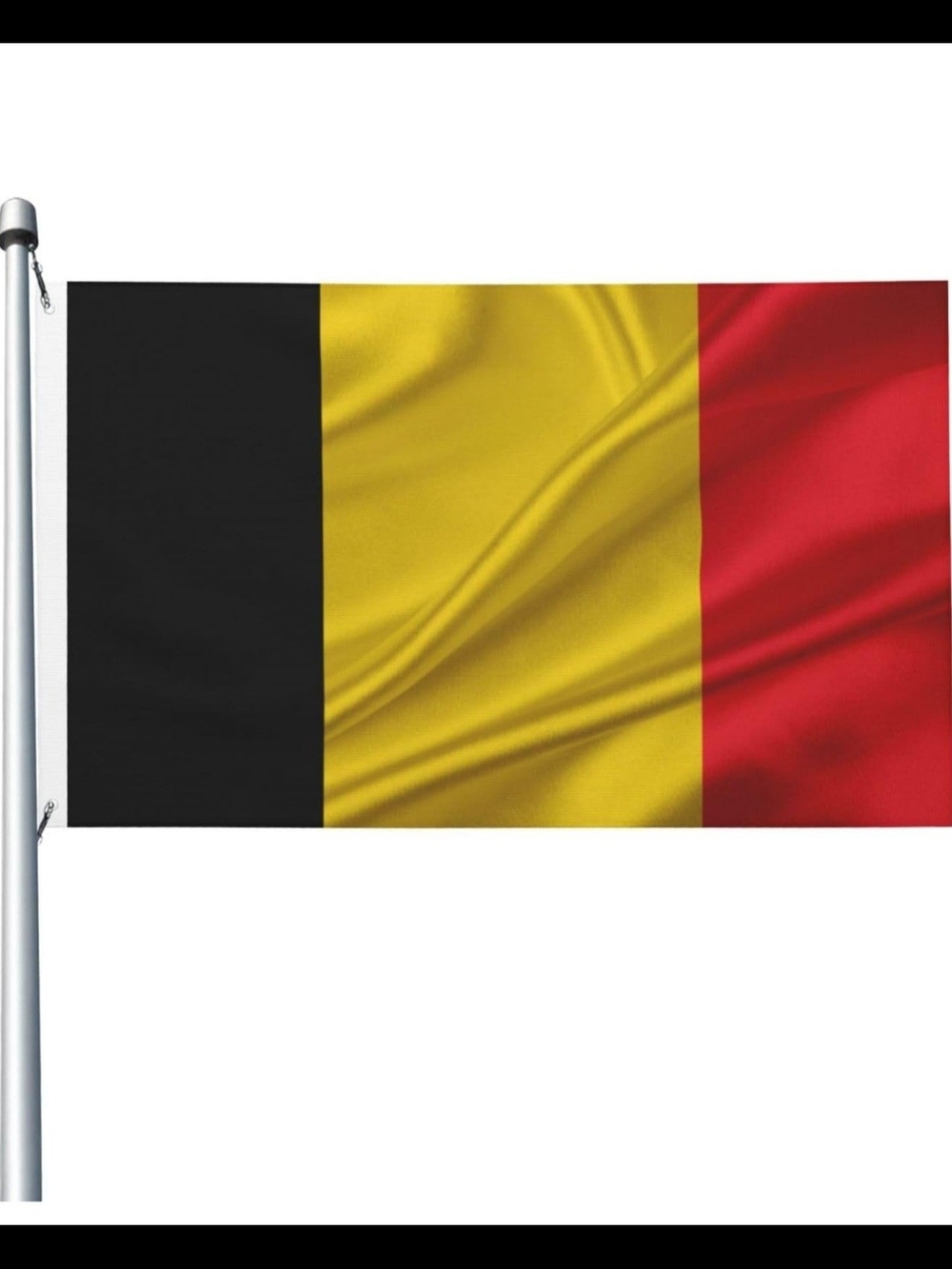 Double Sided Belgium Flag 3x5 Ft Decoration Flag Indoor Outdoor.